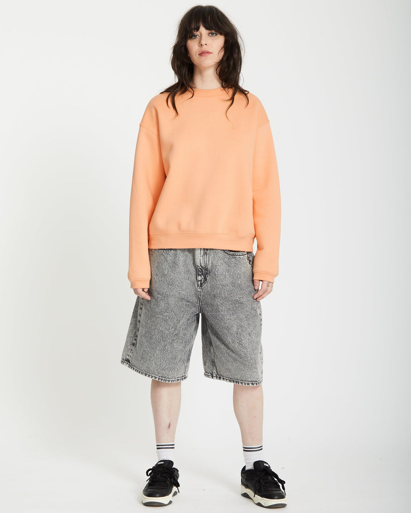 Stone Heart Up Pullover - PALE PEACH