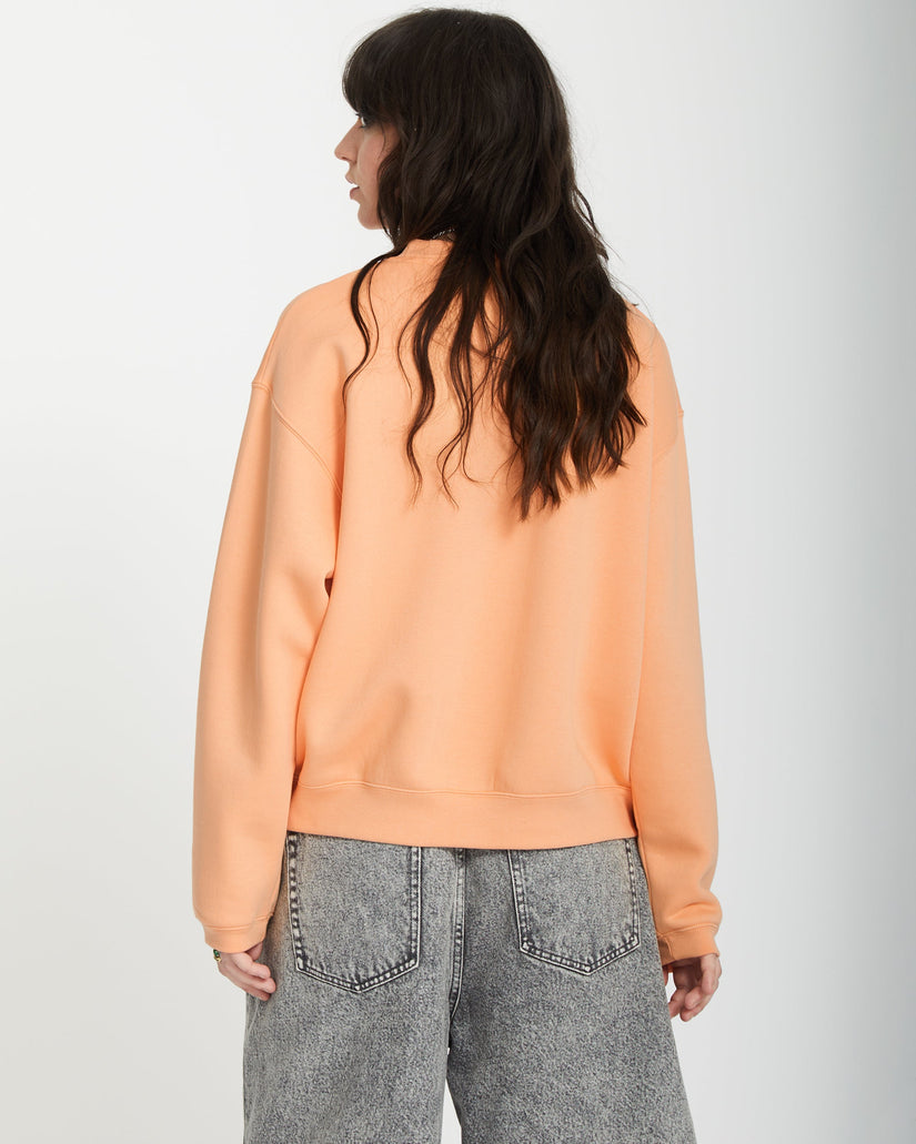 Stone Heart Up Pullover - PALE PEACH