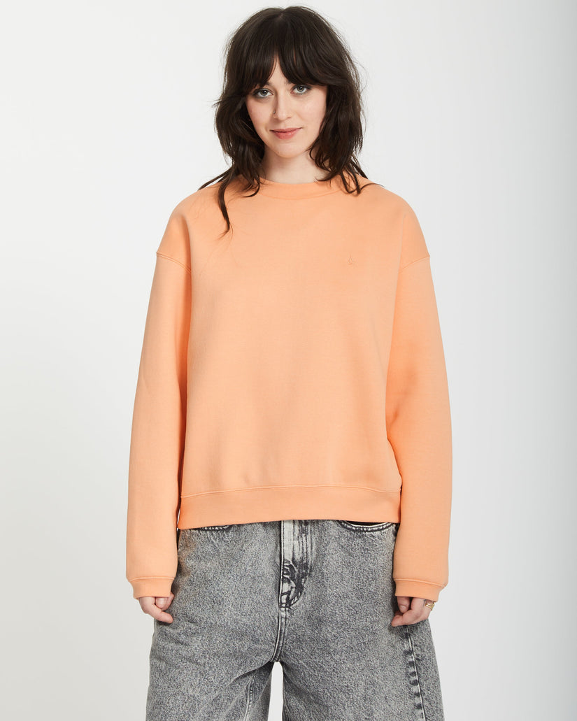 Stone Heart Up Pullover - PALE PEACH