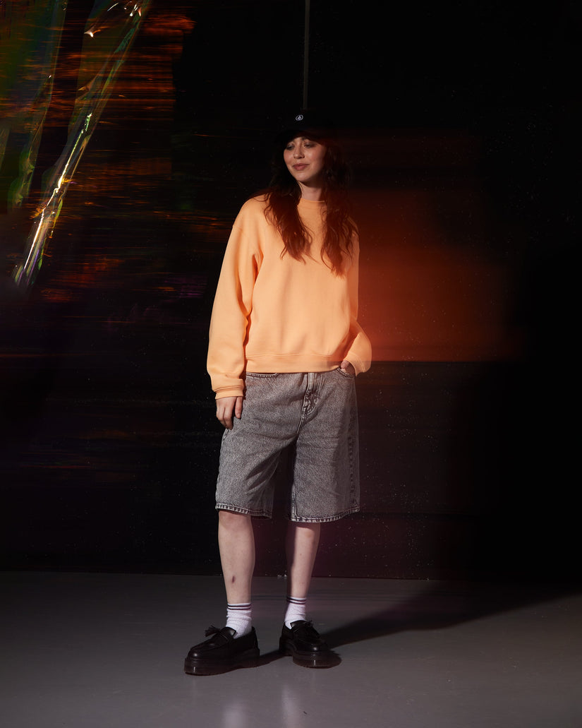 Stone Heart Up Pullover - PALE PEACH