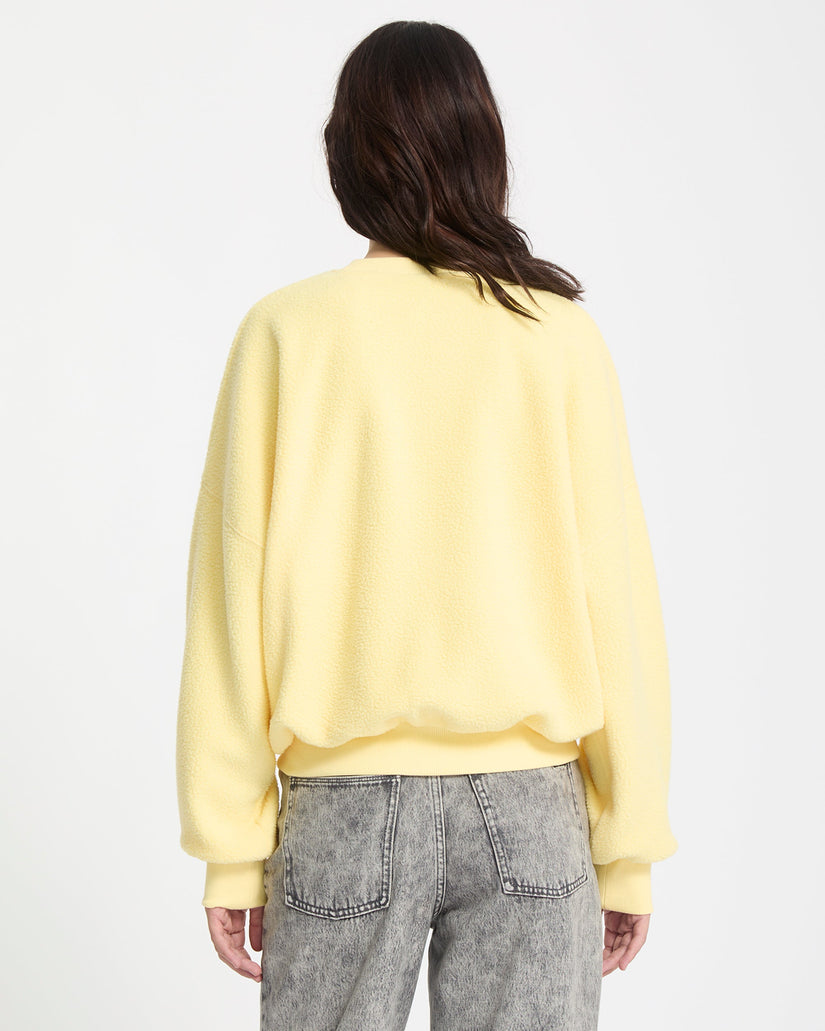 Piou Sherpa Sweatshirt - Dawn Yellow