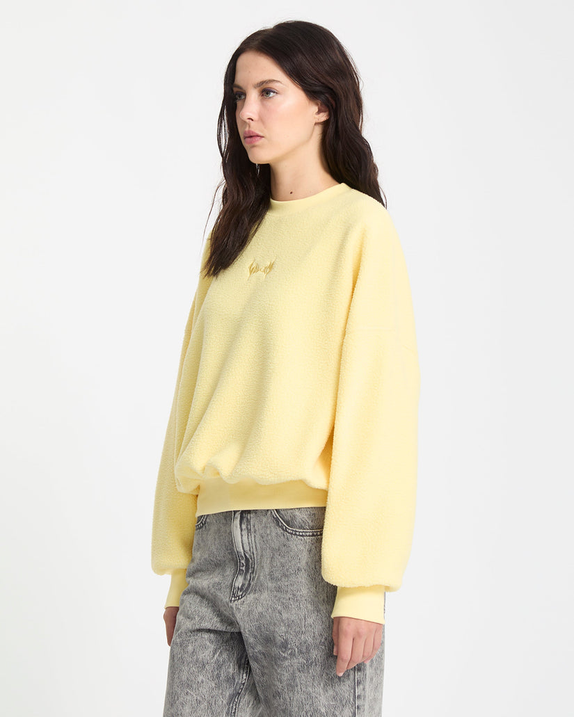Piou Sherpa Sweatshirt - Dawn Yellow