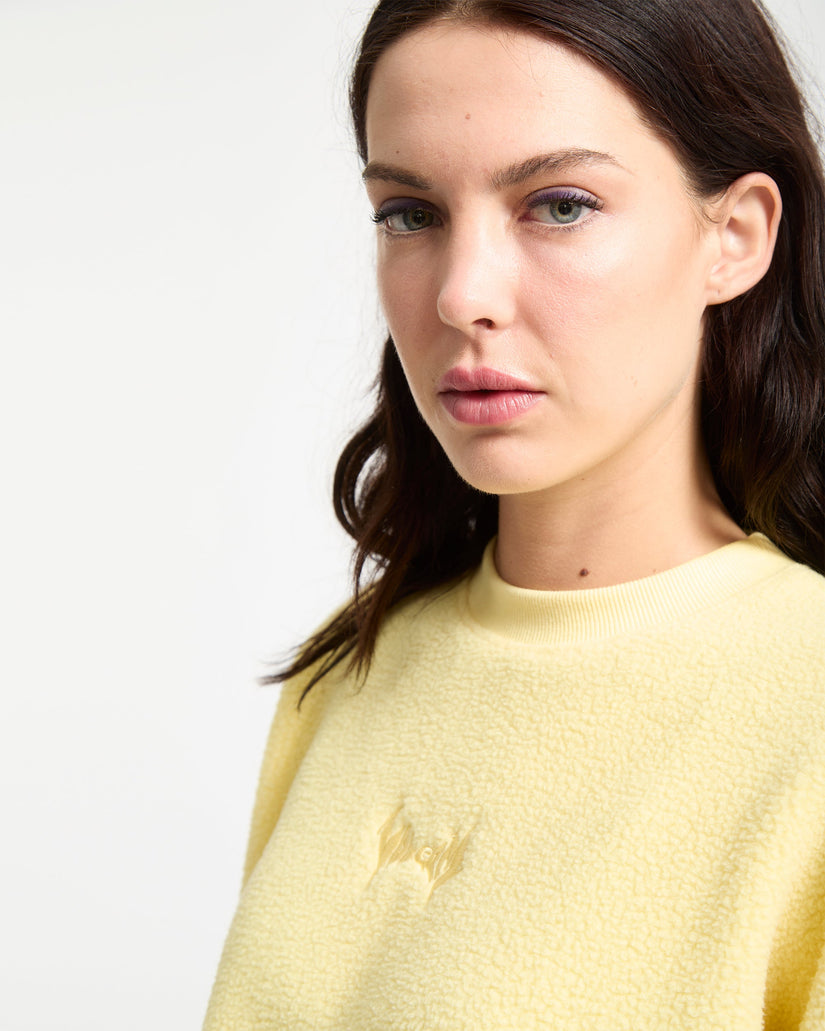 Piou Sherpa Sweatshirt - Dawn Yellow