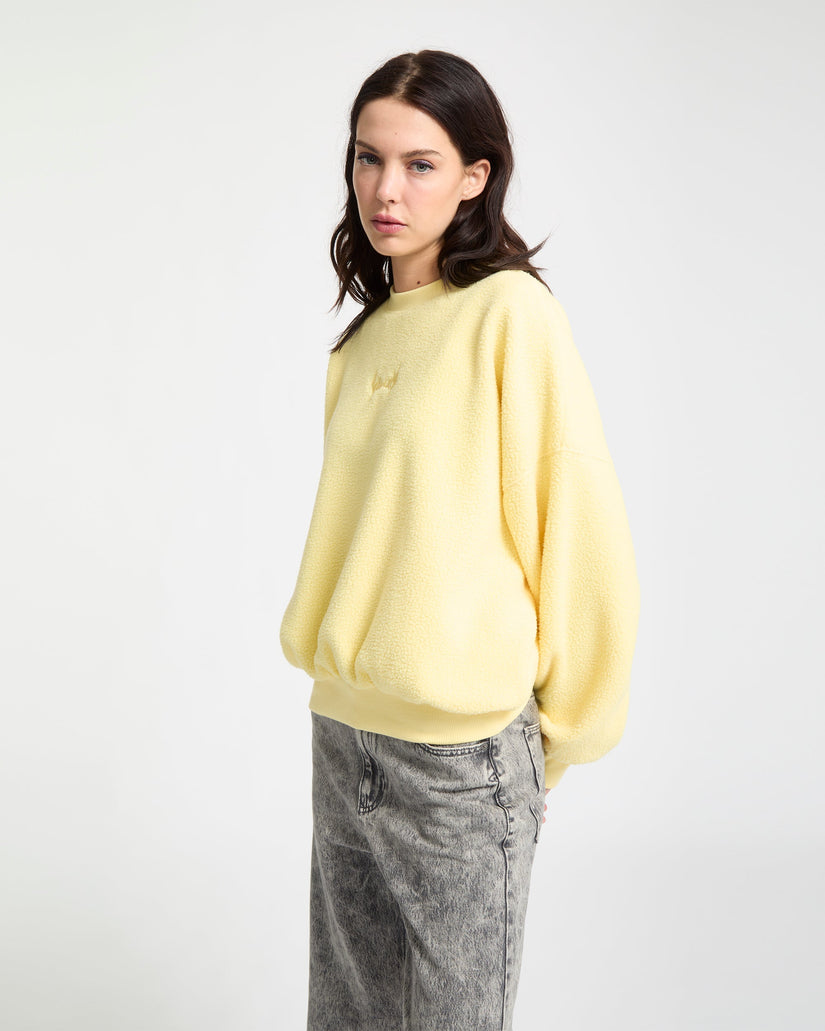 Piou Sherpa Sweatshirt - Dawn Yellow