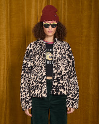 Wylding Out Sherpa Jacke - Animal Print