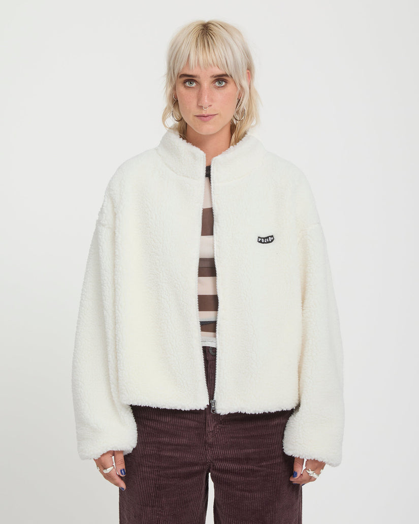 Wylding Out Sherpa Jacke - Off White
