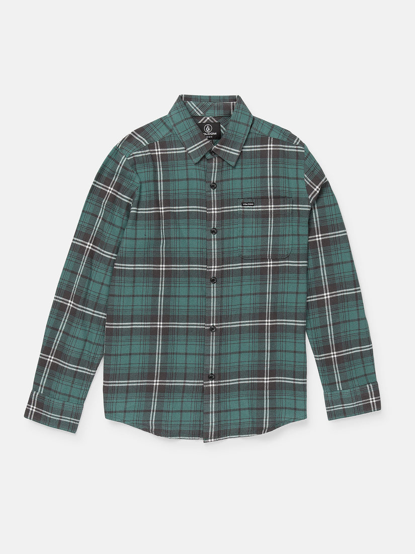 Caden Plaid Hemd - Sea Green  - (KINDER)