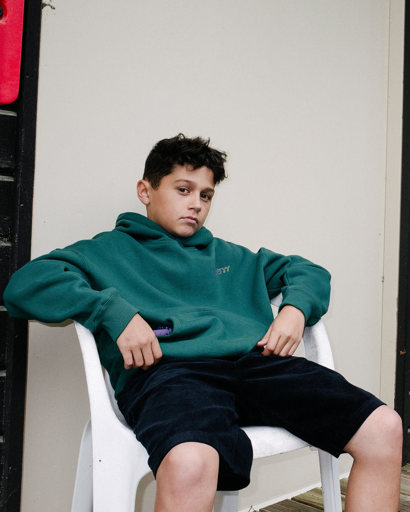 Outer Spaced Elasticated Waist Corduroy Shorts - Black - (KINDER)