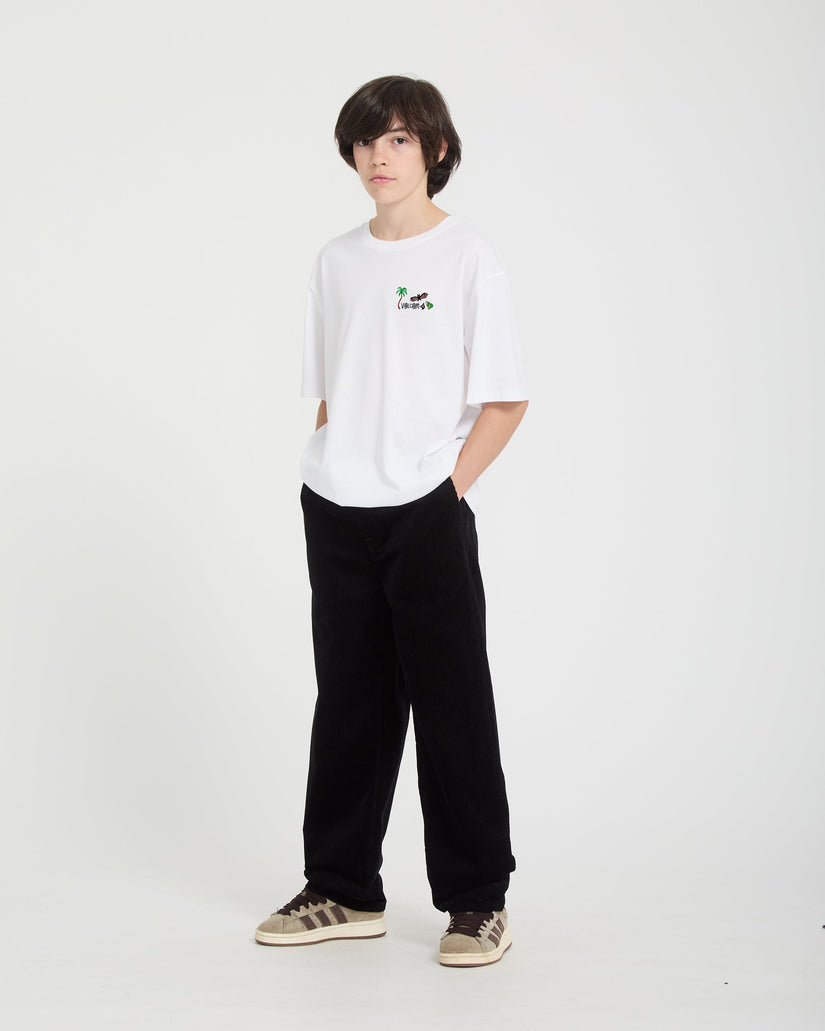 Freazy Loose Cordhose - Black - (KINDER)