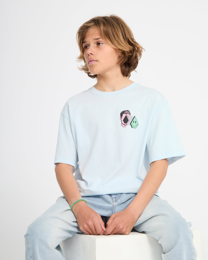 Aura T-Shirt - Light Blue Acid - (KINDER)
