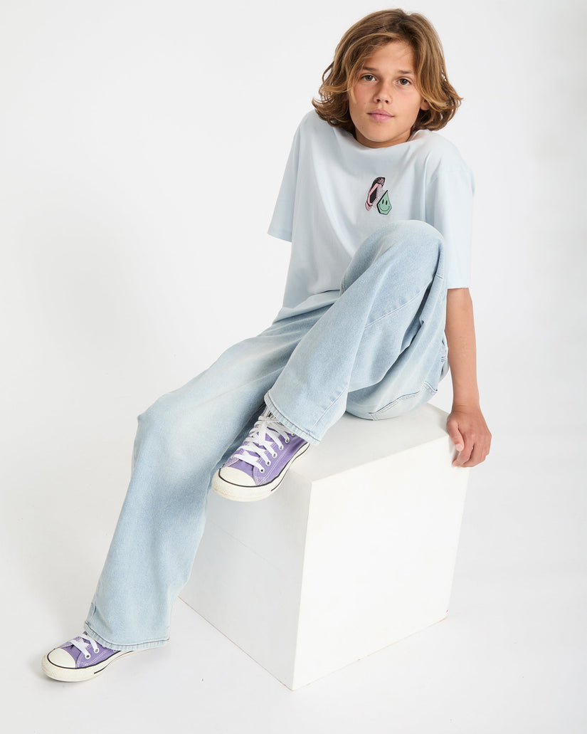 Aura T-Shirt - Light Blue Acid - (KINDER)