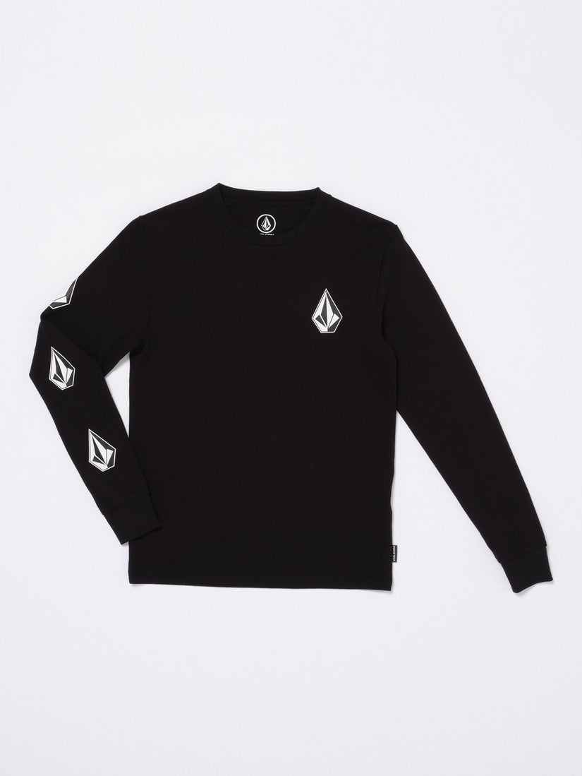 Iconic Stone T-Shirt - Black  - (KINDER)