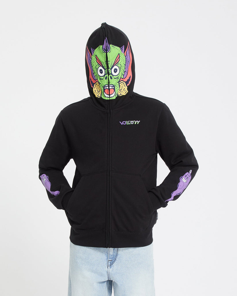 Ben Sanair Full Zip Hoodie - Black - (KINDER)