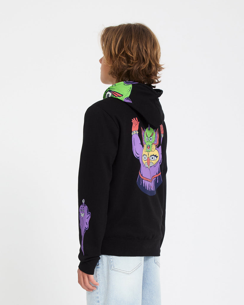 Ben Sanair Full Zip Hoodie - Black - (KINDER)