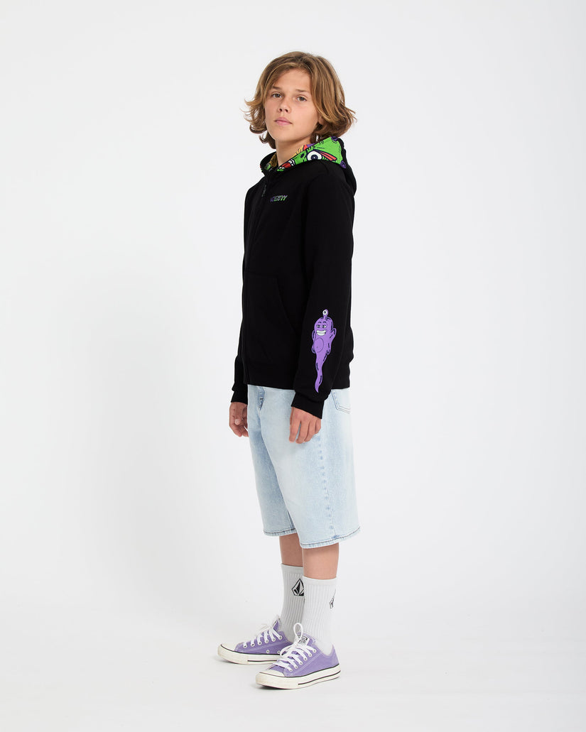 Ben Sanair Full Zip Hoodie - Black - (KINDER)