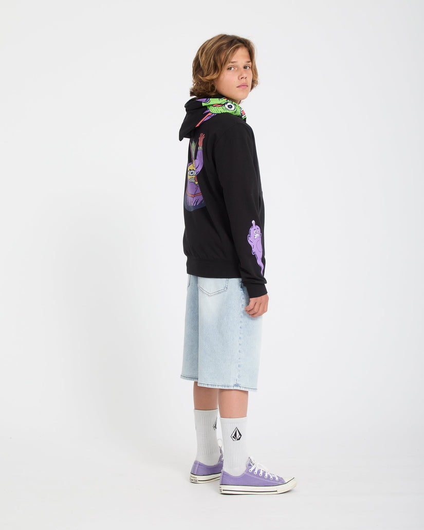 Ben Sanair Full Zip Hoodie - Black - (KINDER)