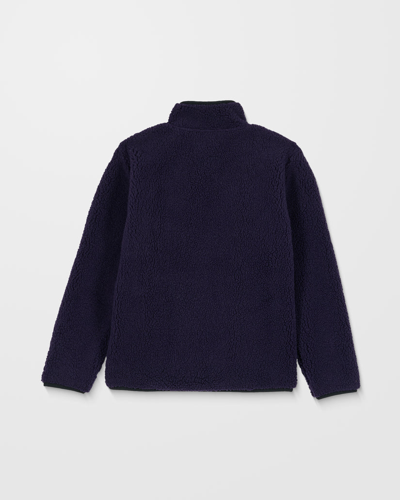 Muzzer Fuzzar Zip Sweatshirt - Dark Purple - (KINDER)