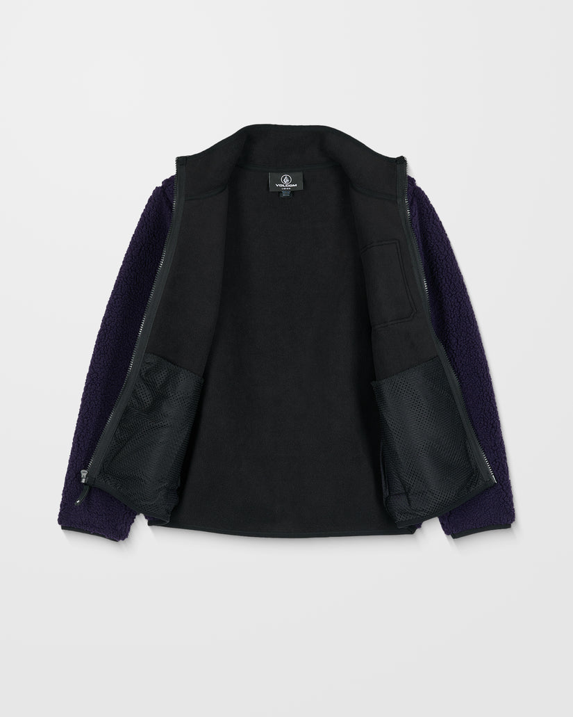 Muzzer Fuzzar Zip Sweatshirt - Dark Purple - (KINDER)