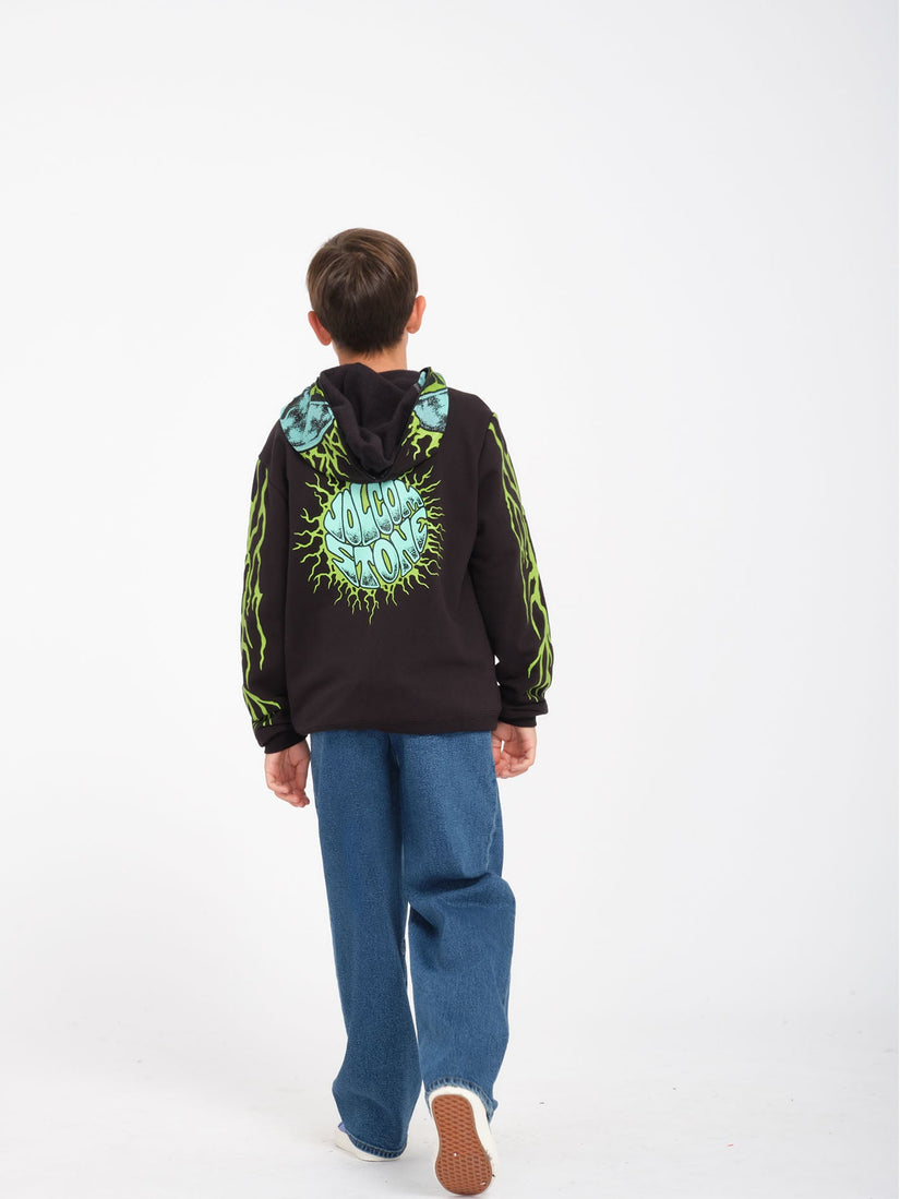 Alien Full Zip Hoodie - Black  - (KINDER)