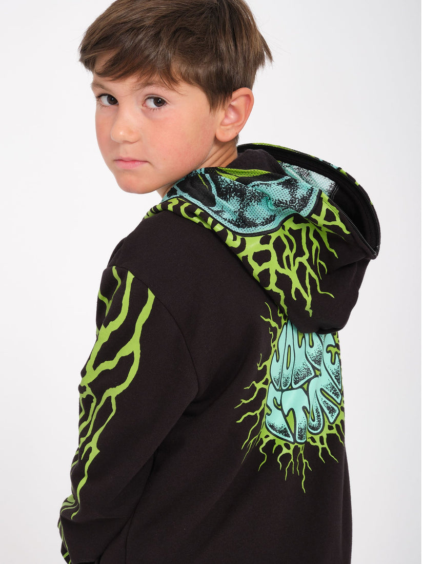 Alien Full Zip Hoodie - Black  - (KINDER)