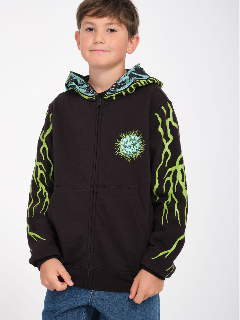 Alien Full Zip Hoodie - Black  - (KINDER)