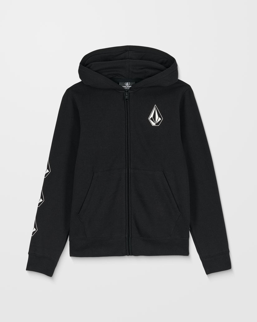 Iconic Stone Gid Zip Up Hoodie - Black - (KINDER)