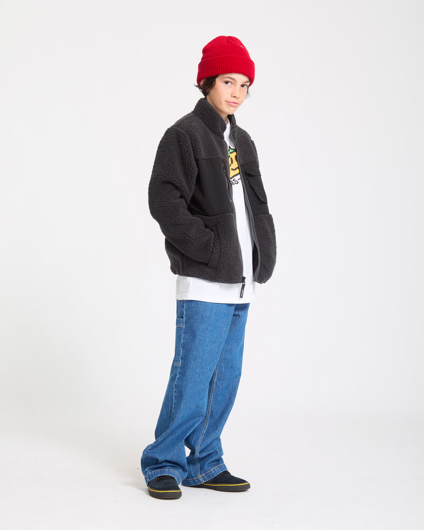 Storm Stone Zip Sherpa - Asphalt Black - (KINDER)