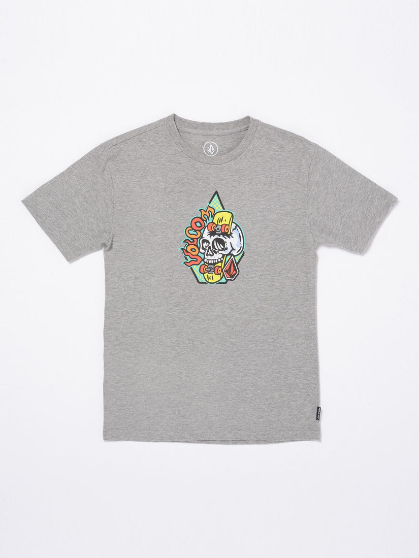 Skullskate T-Shirt - Heather Grey  - (KINDER)