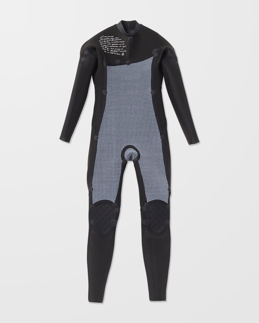 3/2Mm Chest Zip Neoprenanzug - Charcoal - (KINDER)
