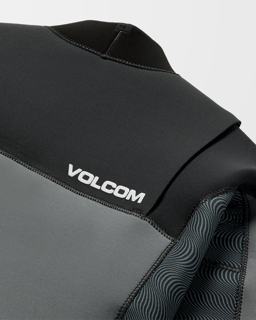 3/2Mm Chest Zip Neoprenanzug - Charcoal - (KINDER)