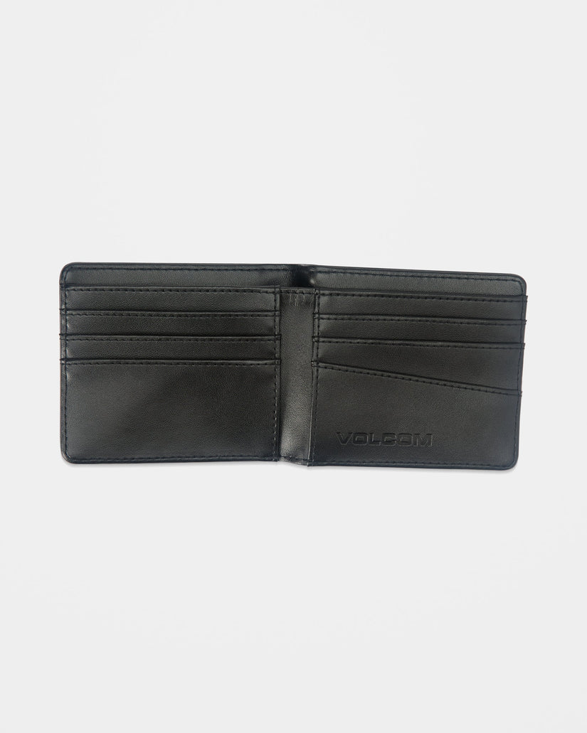 Single Stone Leather Brieftasche - Black