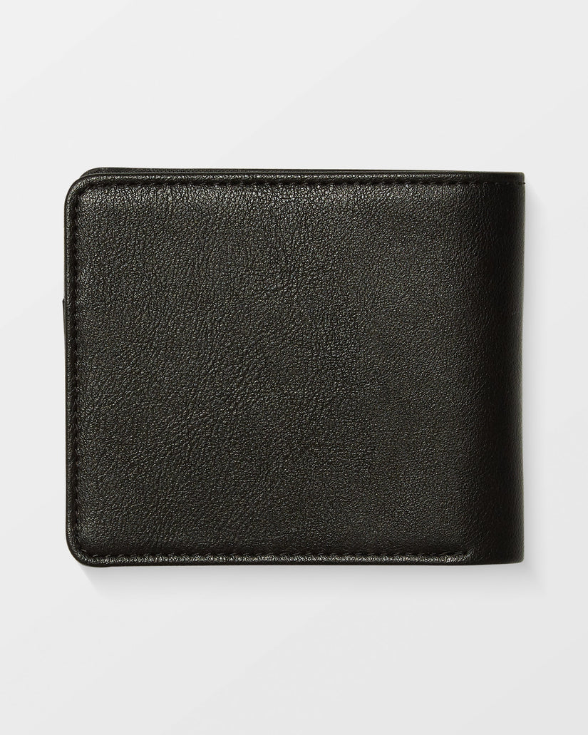 Slim Stone Große Brieftasche - Black