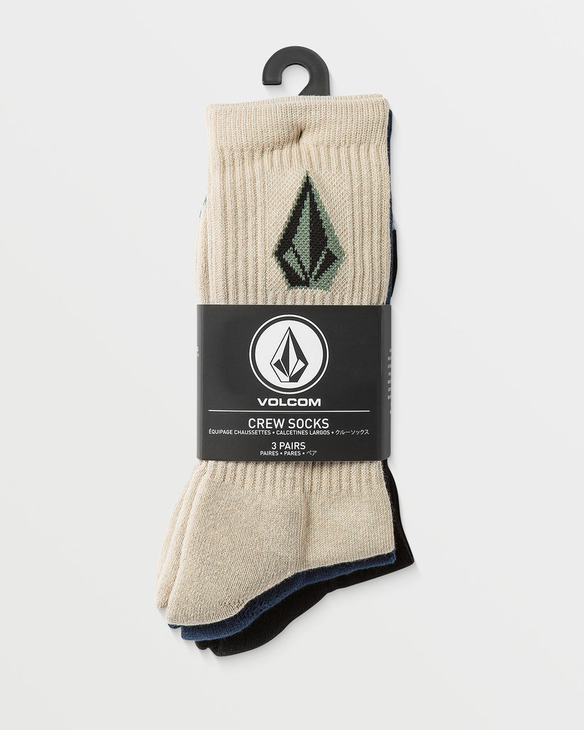 Full Stone Mix Socken (3er Packung) - PALE KHAKI