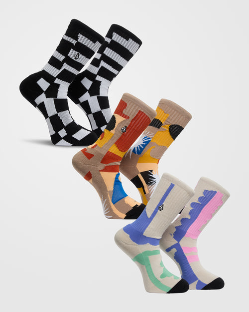 Carrau Print Mixer Socken (3 pack)
