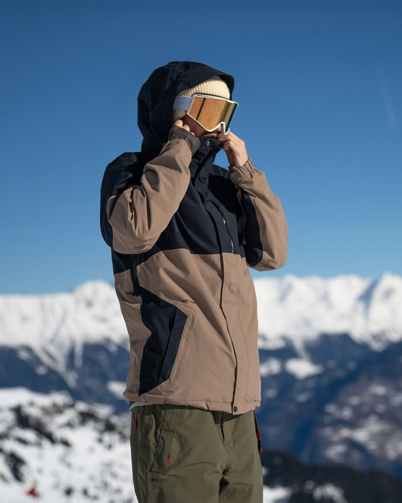 L Gore-Tex Jacke - Chestnut Brown