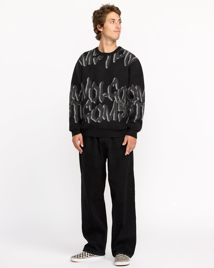 Stone Jacquard Jacke - Black
