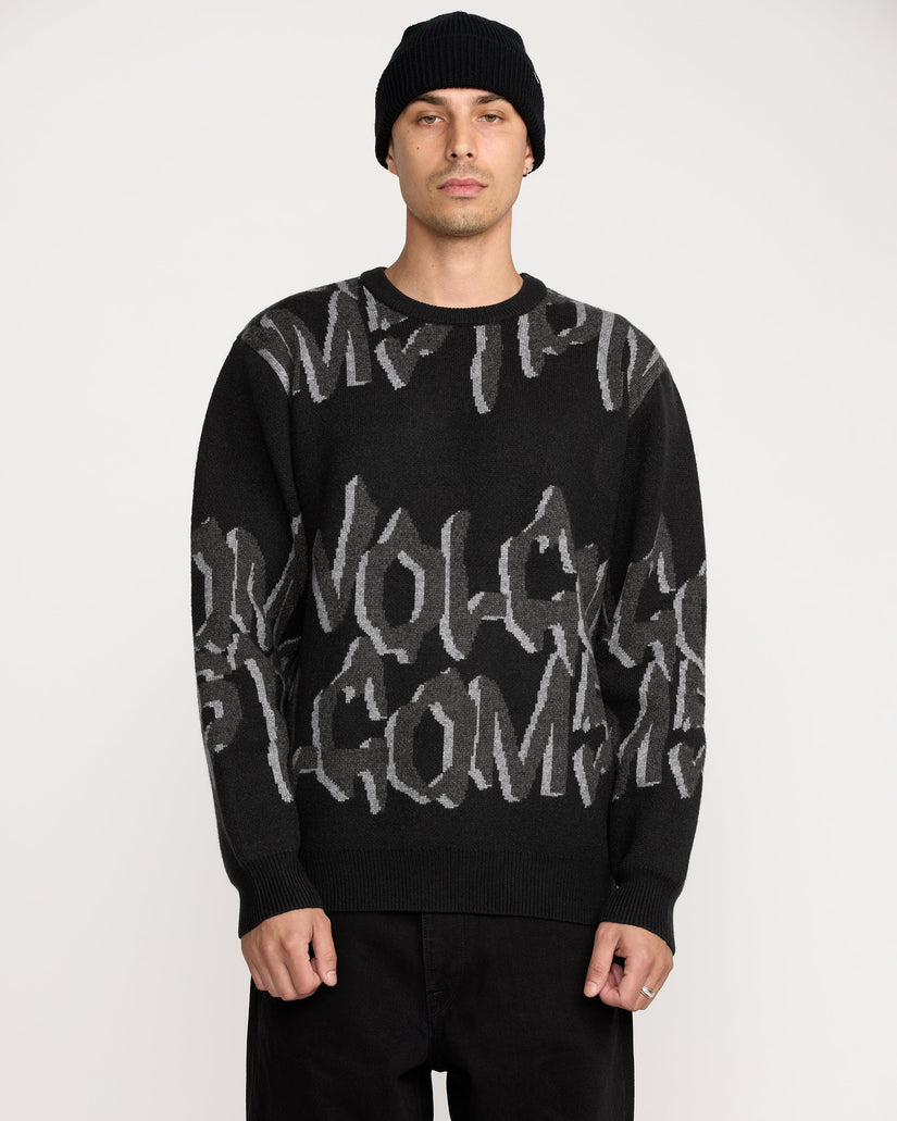 Stone Jacquard Jacke - Black