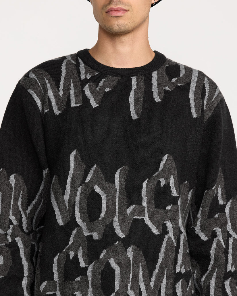 Stone Jacquard Jacke - Black