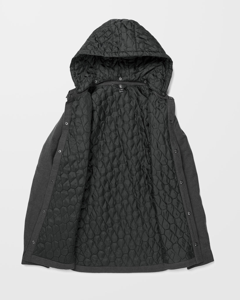 Insulated Riding Flannel Jacke - Heather Black