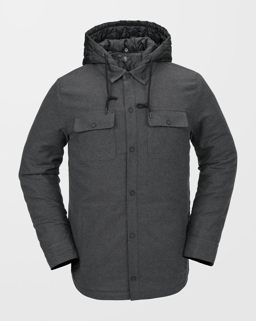 Insulated Riding Flannel Jacke - Heather Black
