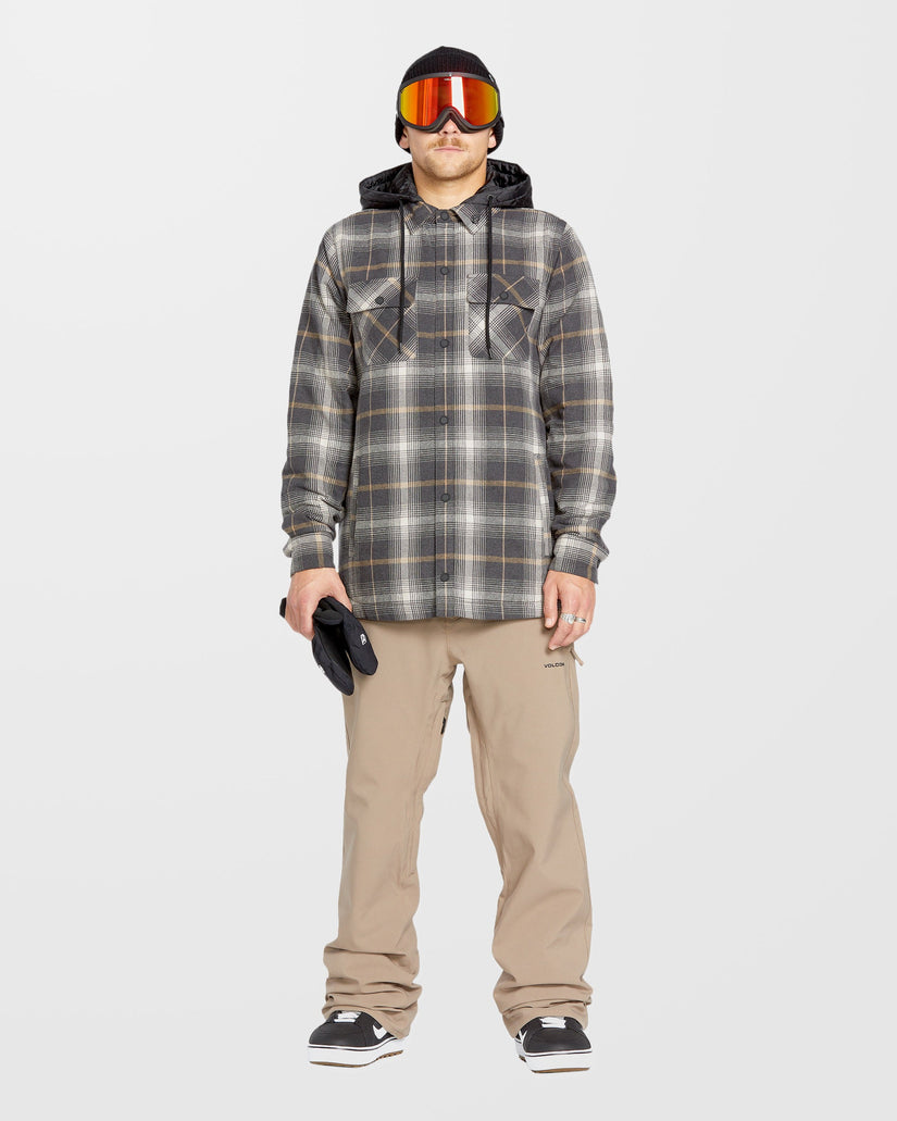Insulated Riding Flannel Jacke - Stone