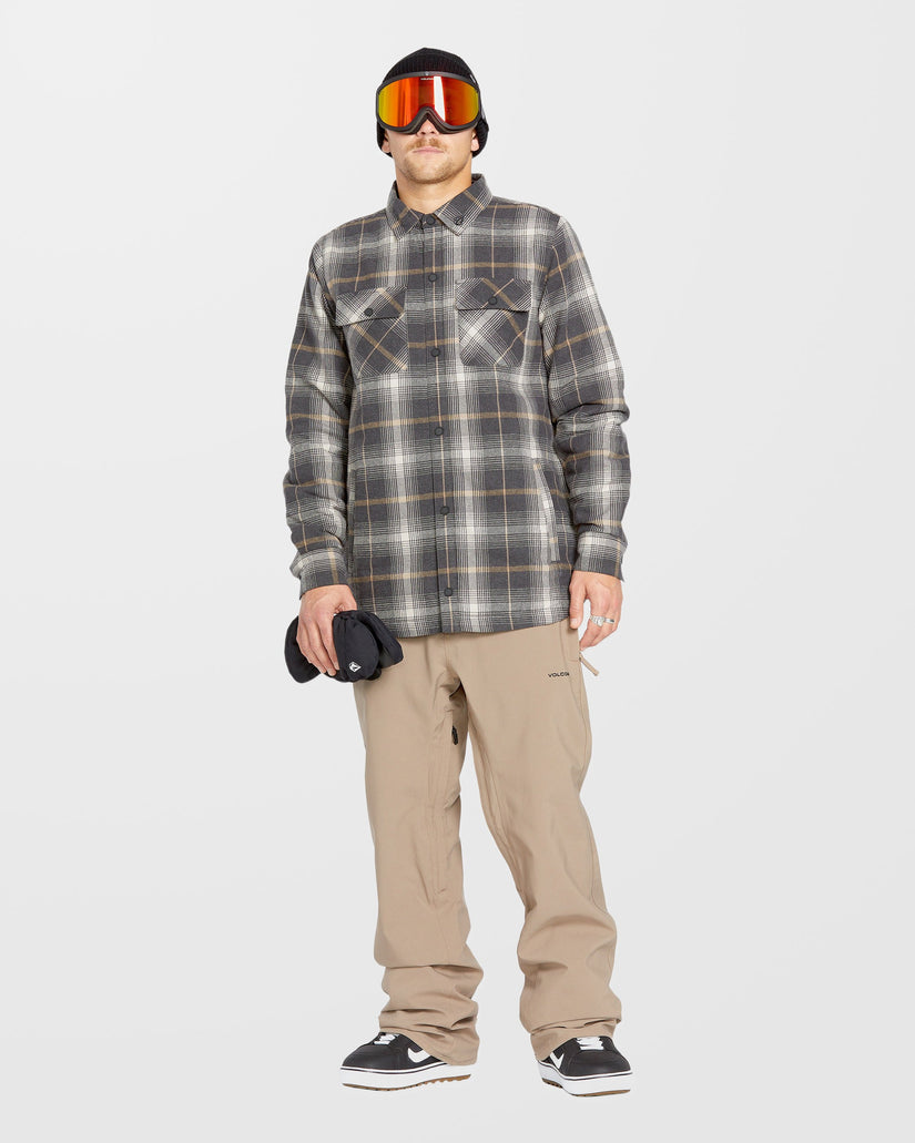 Insulated Riding Flannel Jacke - Stone