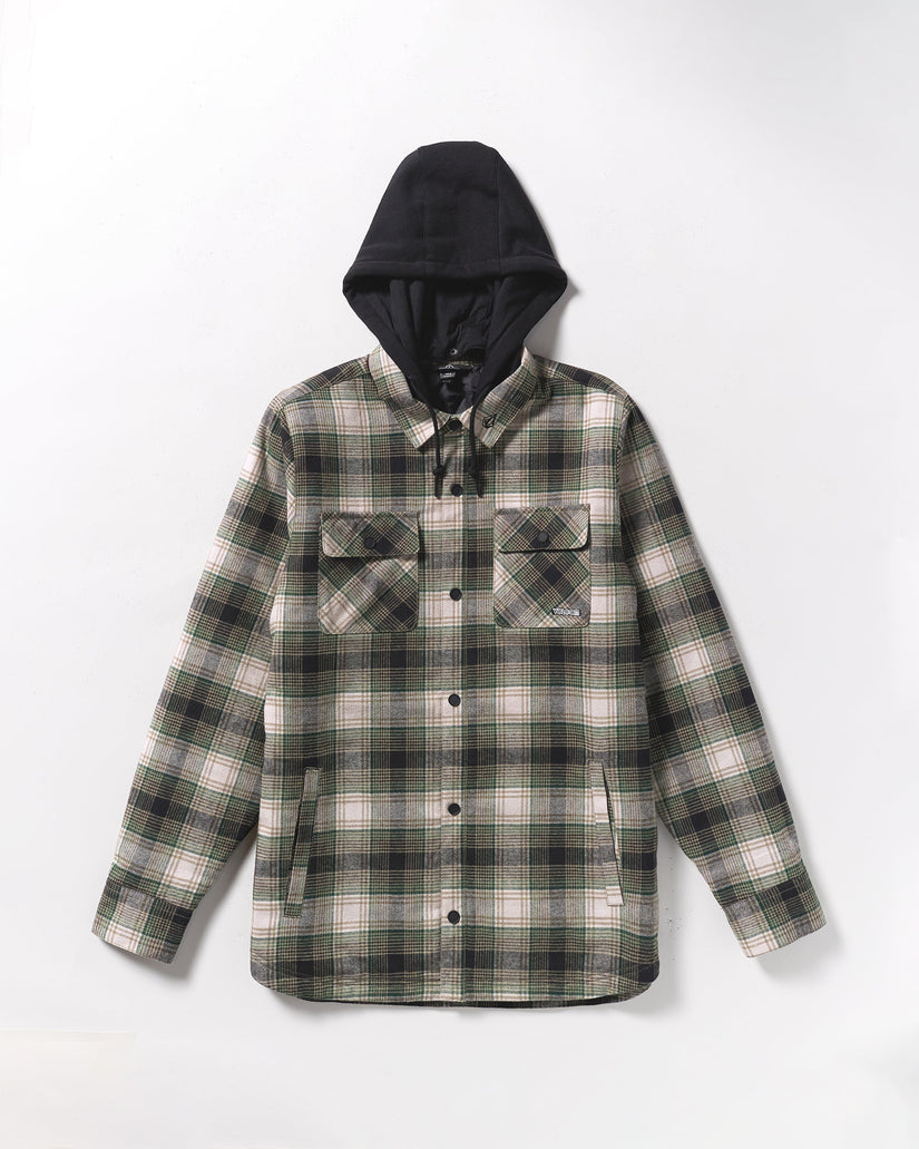 Kenson Insulated Flannel Jacke - Black Green