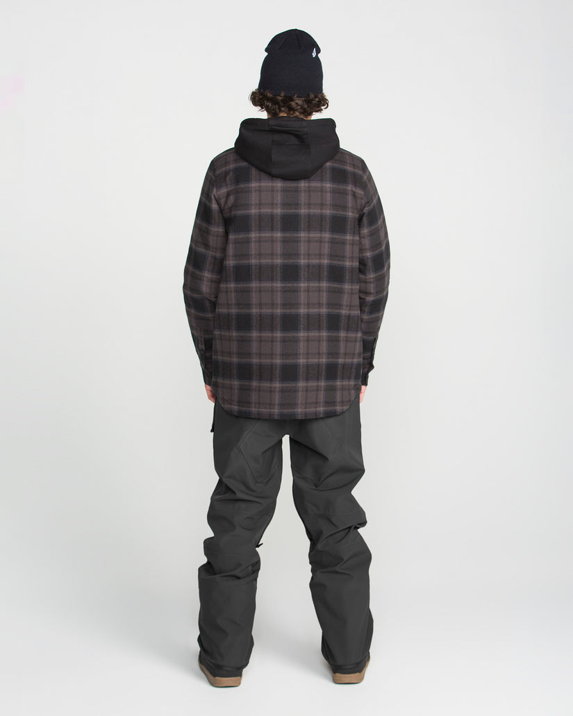 Enson Insulated Riding Flannel Jacke - Black