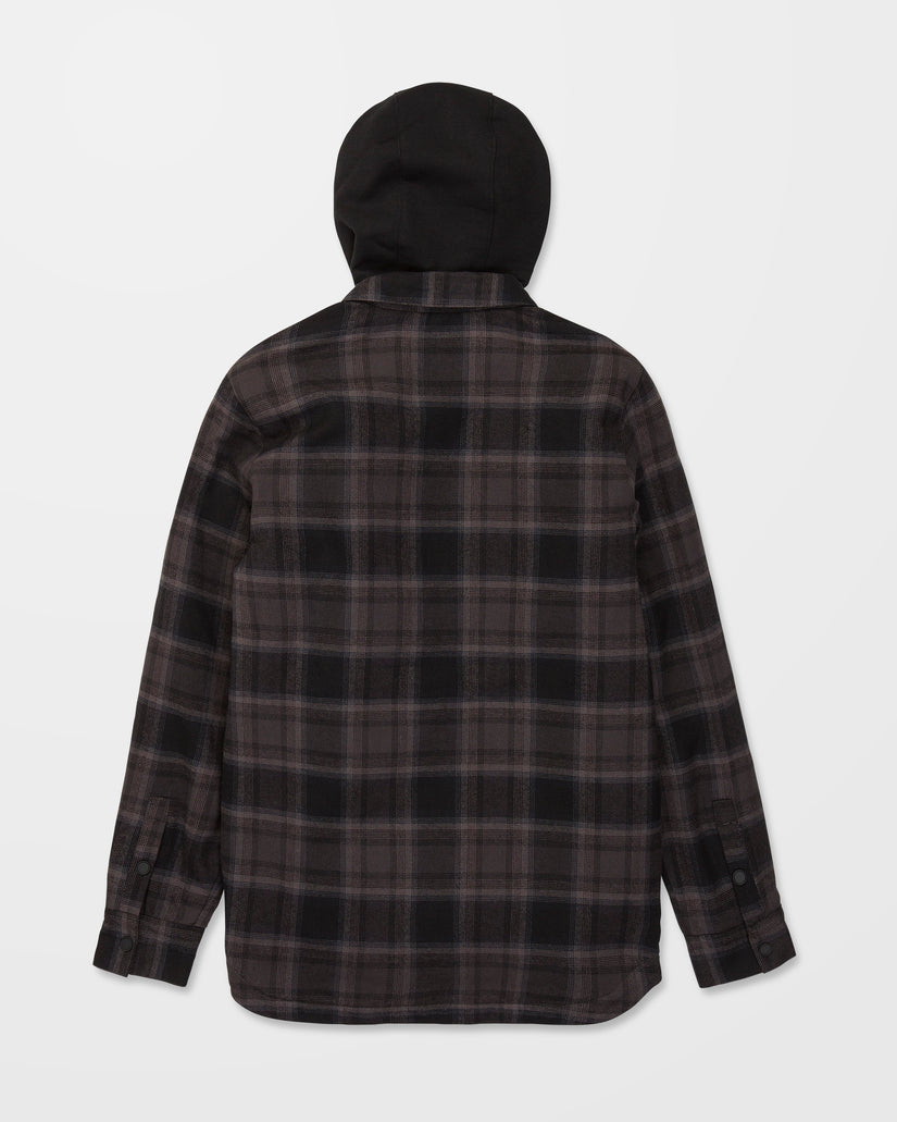Enson Insulated Riding Flannel Jacke - Black
