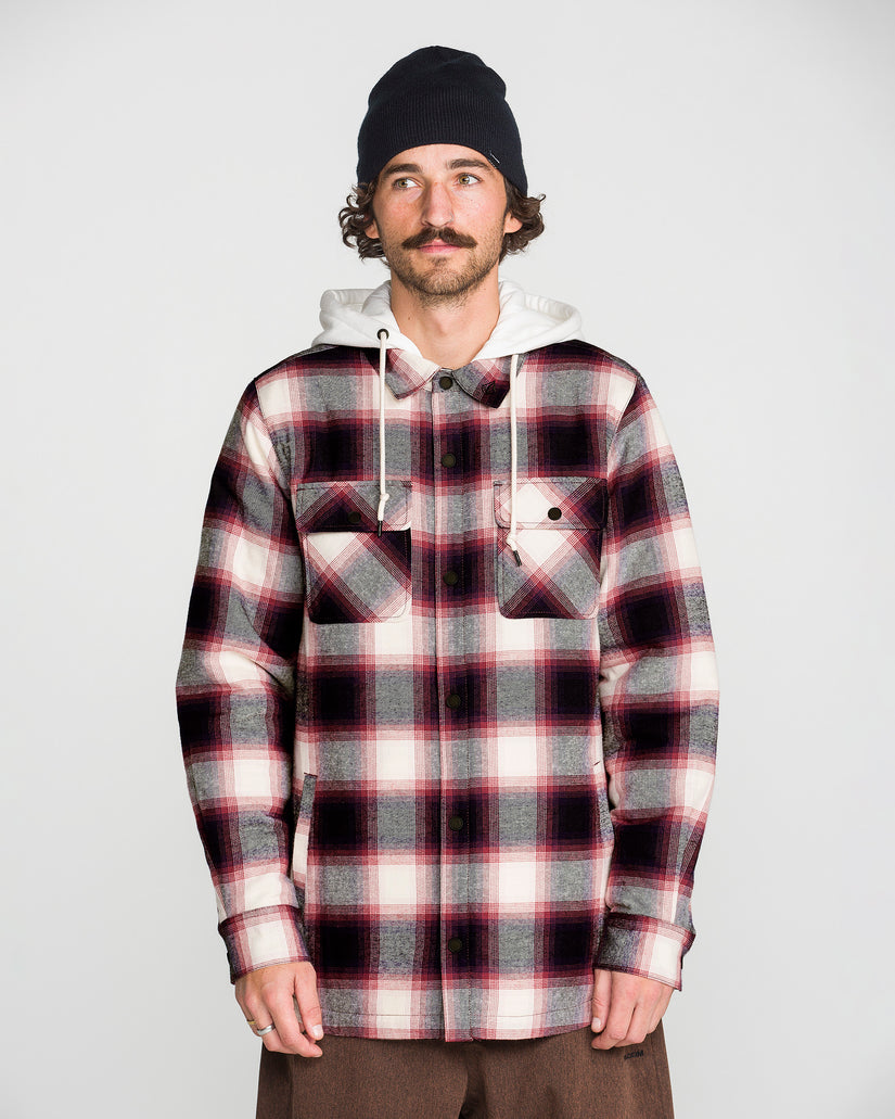 Enson Insulated Riding Flannel Jacke - Blue