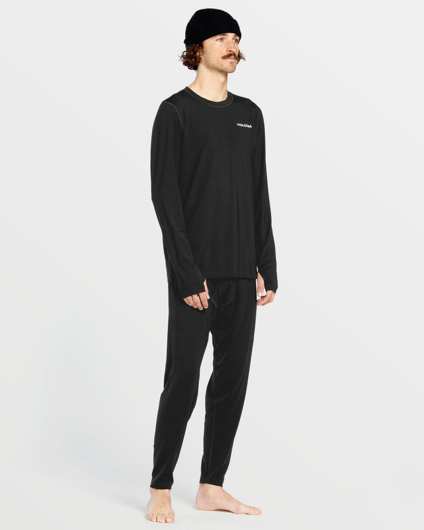 M Merino Blend Basisschicht-Shirt - Black