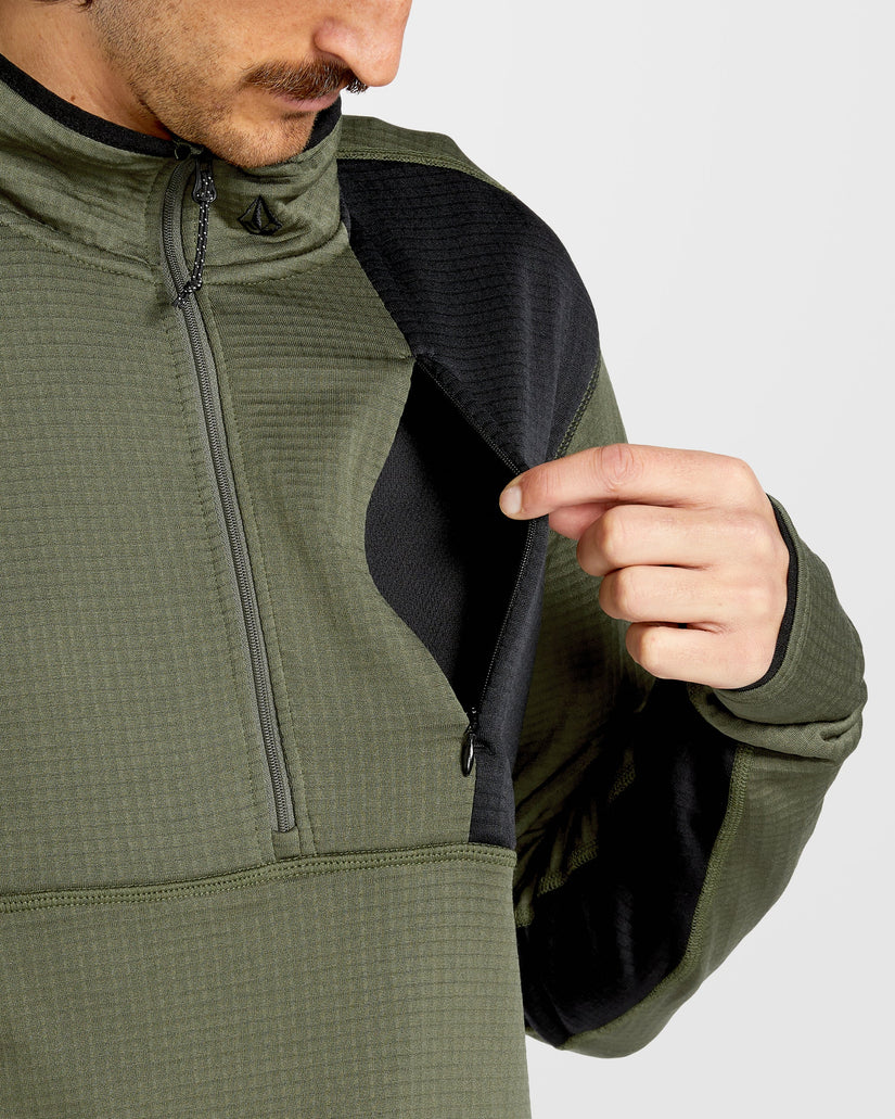 Gridlock Second Layer Fleece Pullover - Ivy