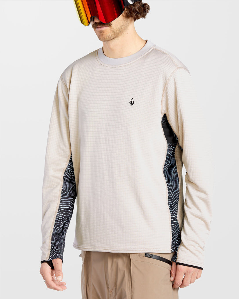 Gridlock Fleece Pullover - Stone