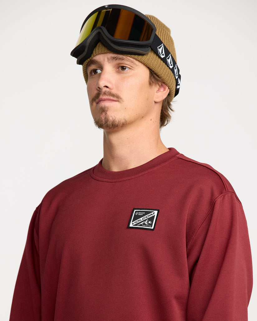 Hydro Fleece Sweatshirt - Burnt Red